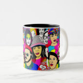 Diversiteit is Fun Tweekleurige Koffiemok (Voorkant rechts)