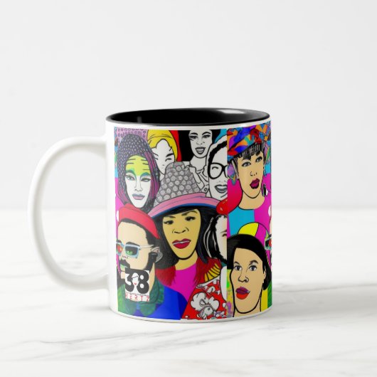 Diversiteit is Fun Tweekleurige Koffiemok (Links)