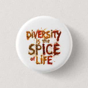 Diversiteit is het Levenselixir - Veilige Plek Ronde Button 3,2 Cm
