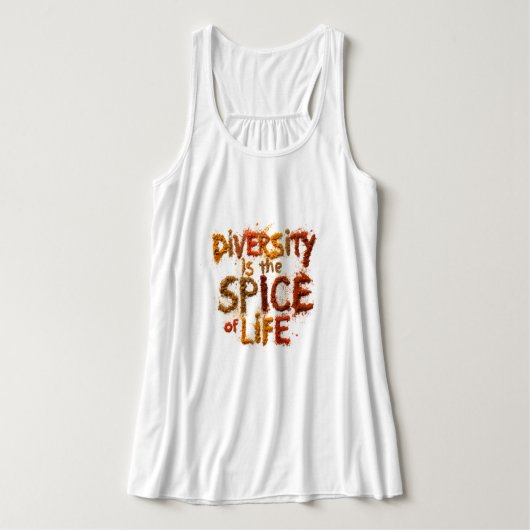 Diversiteit is het Levenselixir - Veilige Plek Tanktop (Design voorkant)