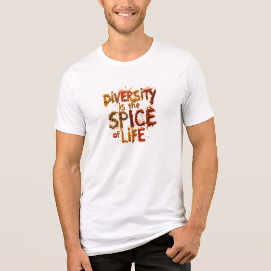 Diversiteit is het Levenselixir - Veilige Plek Tri-Blend Shirt (Voorkant)