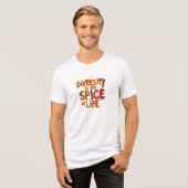 Diversiteit is het Levenselixir - Veilige Plek Tri-Blend Shirt (Voorkant volledig)