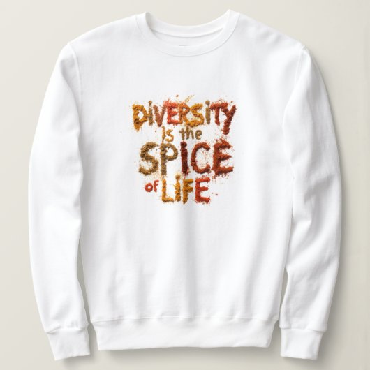 Diversiteit is het Levenselixir - Veilige Plek Trui (Design voorkant)