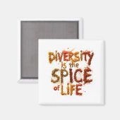 Diversiteit is het Levenskruid - Veilige Plek Magneet (Voorkant / Achterkant)