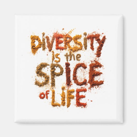 Diversiteit is het Levenskruid - Veilige Plek Magneet (Voorkant)
