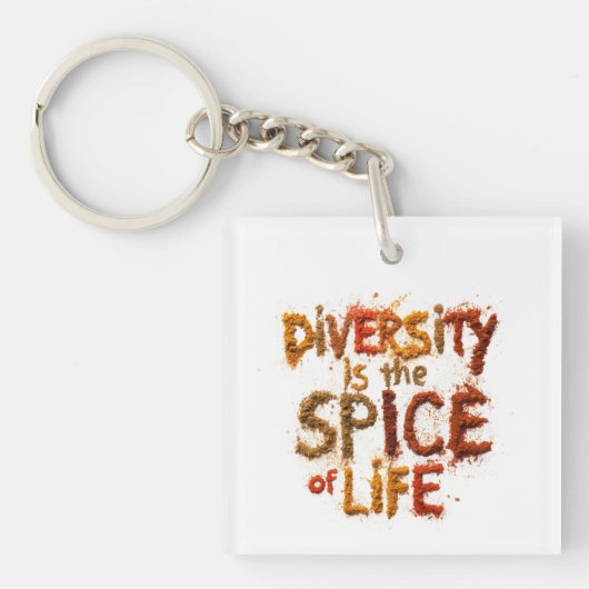 Diversiteit is het Levenskruid - Veilige Ruimte Sleutelhanger (Voorkant)