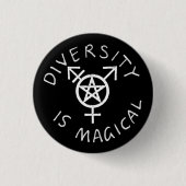 Diversiteit is Magische Button (Voorkant)