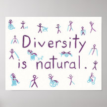 "Diversiteit is natuurlijk" Poster aanvinken