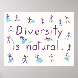 "Diversiteit is natuurlijk" Poster aanvinken