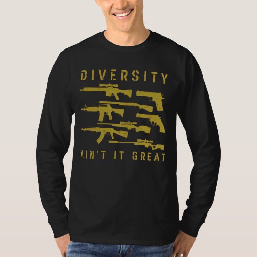 Diversiteit is niet het grote Pistool van het Pro- T-shirt (Voorkant)