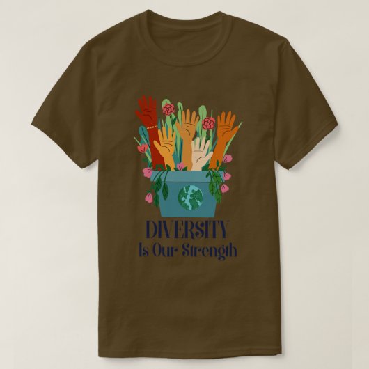 Diversiteit is onze kracht t-shirt (Design voorkant)
