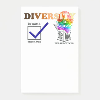 Diversiteit is uit het perspectief van de Doos Post-it® Notes