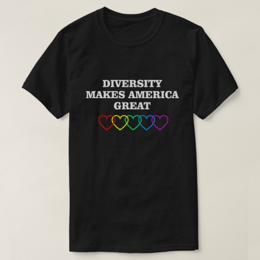 DIVERSITEIT MAAKT AMERIKA GROOT T-SHIRT (Design voorkant)