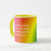 Diversiteit omkeren (sq) aanmoedigen mok (Voorkant links)