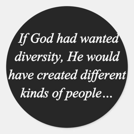 Diversiteit omkeren (sq) aanmoedigen ronde sticker (Voorkant)