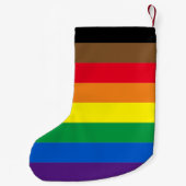 Diversiteit onder homo's met Philly regenboogtrots Kleine Kerstsok (Achterkant)