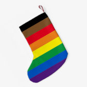 Diversiteit onder homo's met Philly regenboogtrots Kleine Kerstsok (Achterkant (Hangend))