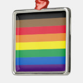 Diversiteit onder homo's met Philly regenboogtrots Metalen Ornament (Links)