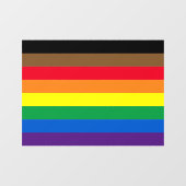 Diversiteit onder homo's met Philly regenboogtrots Raamsticker (Vel)