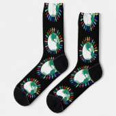 Diversiteit over de hele wereld sokken (Links)