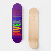 Diversiteit (Paars) Skateboard (Voorkant)