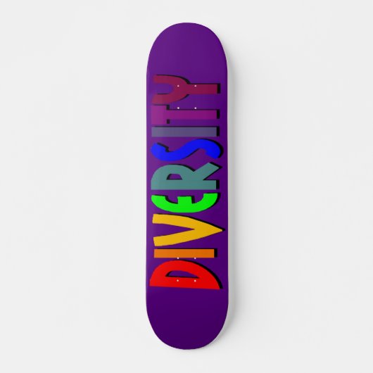 Diversiteit (Paars) Skateboard (Voorkant)