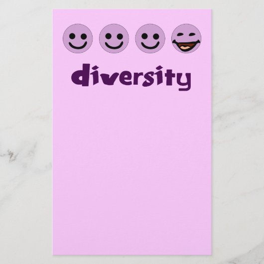 Diversiteit pingelen briefpapier (Voorkant)