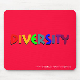 Diversiteit (regenboog) Mousepad (verticale stijl) Muismat