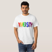 Diversiteit (regenboog) t-shirt (Voorkant volledig)