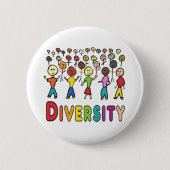 Diversiteit Ronde Button 5,7 Cm (Voorkant)