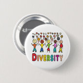 Diversiteit Ronde Button 5,7 Cm (Voorkant /achterkant)