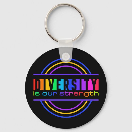 Diversiteit sleutelketen sleutelhanger (Voorkant)