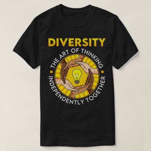 Diversiteit Sociale rechtvaardigheid Inclusie Femi T-shirt (Design voorkant)