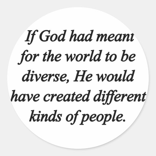 Diversiteit (sq) aanmoedigen ronde sticker (Voorkant)