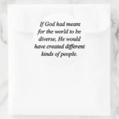 Diversiteit (sq) aanmoedigen ronde sticker (Tas)