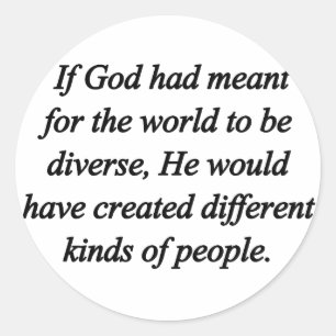 Diversiteit (sq) aanmoedigen ronde sticker