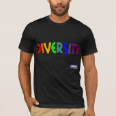 Diversiteit T-shirt regenboog (Voorkant)