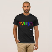 Diversiteit T-shirt regenboog (Voorkant volledig)