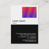 Diversiteit & Uniformiteit (Sjabloon) Visitekaartje (Achterkant)