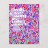 Diversiteit Uniqueness Ola Joseph Quote Briefkaart (Voorkant)