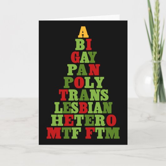 Diversiteit Vakantieboom Feestdagen Kaart (Voorkant)