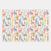 Diversiteit van Llamas Inpakpapier Vel (Voorkant 3)