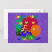 Diversiteit vieren briefkaart (Voorkant / Achterkant)