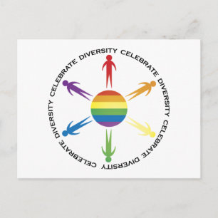 Diversiteit vieren briefkaart