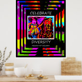 Diversiteit vieren - Inclusie NIET uitsluiten Poster (Keuken)