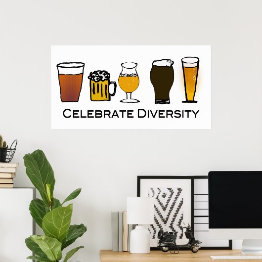 Diversiteit vieren poster (Thuiskantoor)