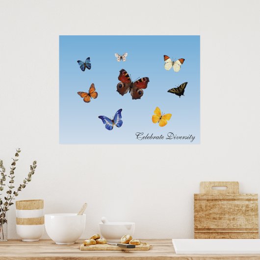 Diversiteit vieren poster (Keuken)