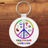 Diversiteit vieren sleutelhanger (Voorkant)