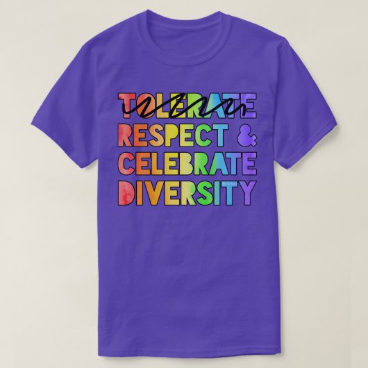 Diversiteit vieren t-shirt (Design voorkant)