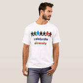 Diversiteit vieren t-shirt (Voorkant volledig)